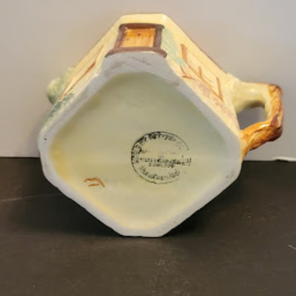 Vintage 1940's Made in England, Set of 3 Keele St. Pottery Teapot, Cream & Sugar - Picture 10 of 12